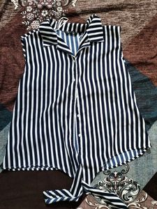 Striped Sleeveless Top