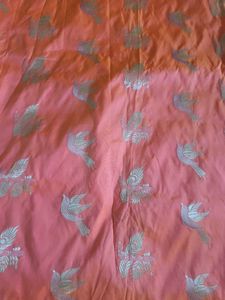 Soft Silk With Silver Buti
