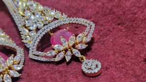 Ruby &amp; Diamond Dangle Earrings