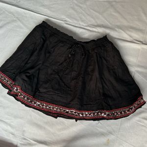 Black Embellished Skirt