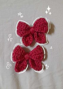 Crochet Bow Charm