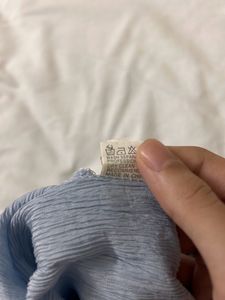 Baby Blue Colour Linen Shorts