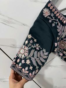 Elegant Teal Green Lehenga Choli Set