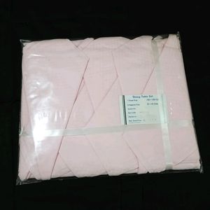 Pink Table Cloth And Napkins Set