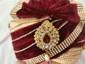 Men Wedding Dupatta And Cap
