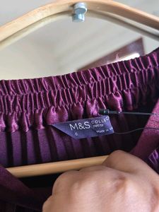 Pleated Midi Skirt