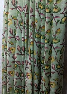 S15 Flower Printed Saree With Blouse