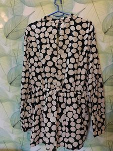 Polka Dot Long Sleeve Blouse