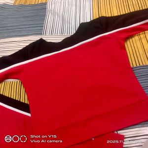 Red &amp; Black Co-ord Set