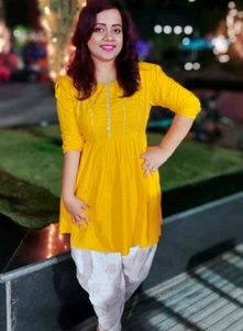 Yellow Embellished Top