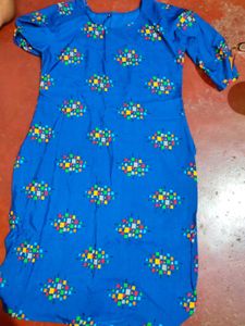 Blue Patterned Dress