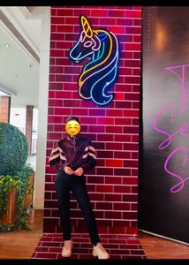 Brown Striped Quarter Zip Sweatshirt