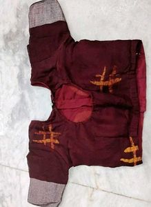 Brown Colour Cotton Blouse