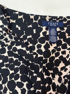 Leopard Print ( Ruffled) (Black  And Cream)