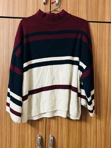 Bold Striped High Knock Sweater Top ♥️