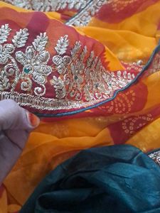 New Pila ladu bandej saree