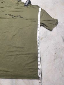 Olive Green Cut-Out T-Shirt