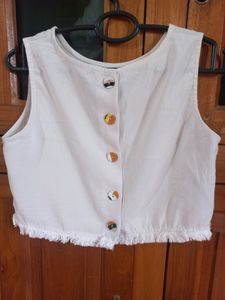Korean Taselled Crop Top