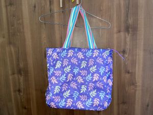 Leaf Print Tote Bag