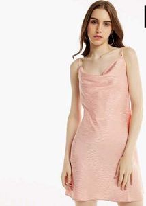 Elegant Pink Slip Dress