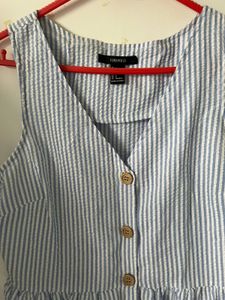 Striped Button-Down Dress