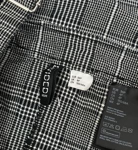 H&amp;M Women Black &amp; White Checked Dungaree Dress