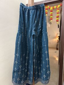 Blue Embroidered Kurta Set