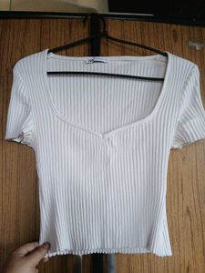ZARA WOMEN SWEETHEART NECK TOP