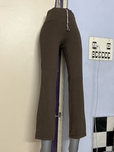 Old Navy Branded High Waist Brown Flare Yoga Pant