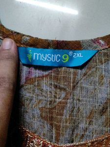 Elegant Brown Floral Print Kurta sets