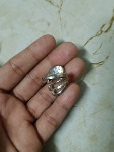 Silver Tone Fashion Ring