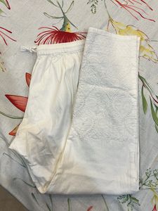 White Chikan kari Bottom