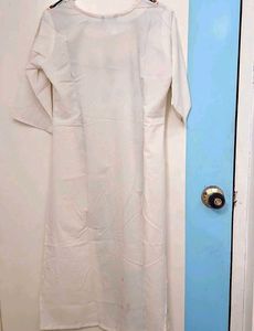 Elegant White Printed Kurta