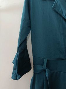 Teal Green Stylish Jumpsuit