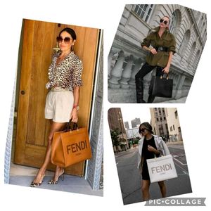 FENDI SUNSHINE LARGE TOTE BAG @SALE