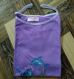 Cute Purple Dolphin Slip Dress