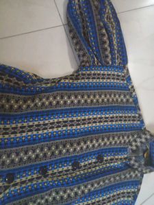 Striped Patterned Button-Down Shirt