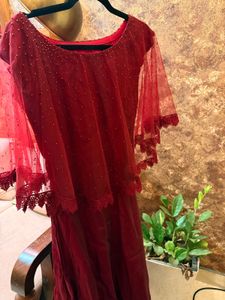 Elegant Maroon Gown