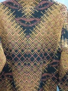 Embroidered  wool Brown Kurti set