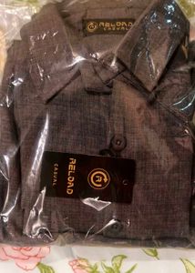 Grey Linen Co-ord Set For Man
