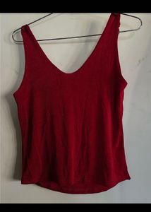 Red Lace Tank Top