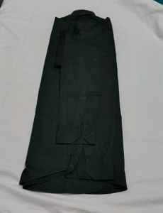 Dark Green Button-Down Shirt