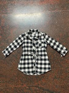 Black And White Girls Frock