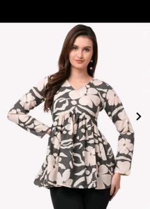 Floral Print Long Sleeve Top