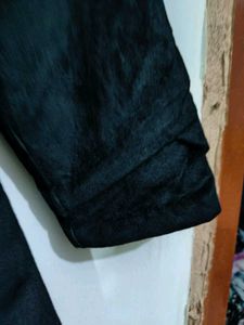 Elegant Black Velvet Coat