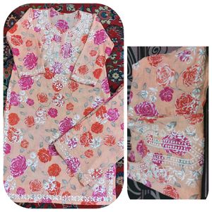 🌹Rose Chickenkari Designer Dress