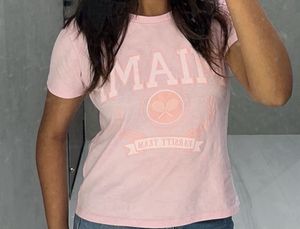 Baby Pink Causal T-shirt