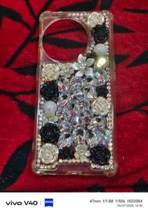 One Plus 11 R Black And White Diamond Back Cover