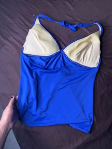 Blue Halter padded Top