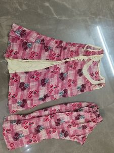 Combo Of 3  Kids Kurti And Pant Set